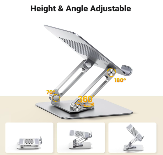 Rotating Base Laptop Stand