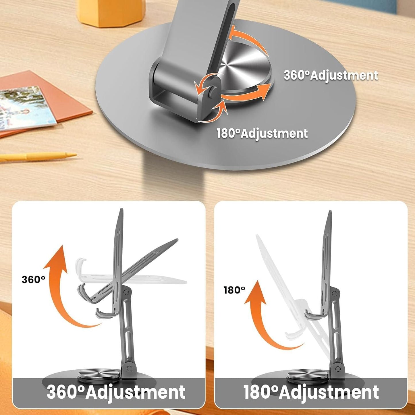360° Rotatable Metal Phone Stand, Today Offer (50%Off For 12 Hours) Buy Now Save 400 Rs