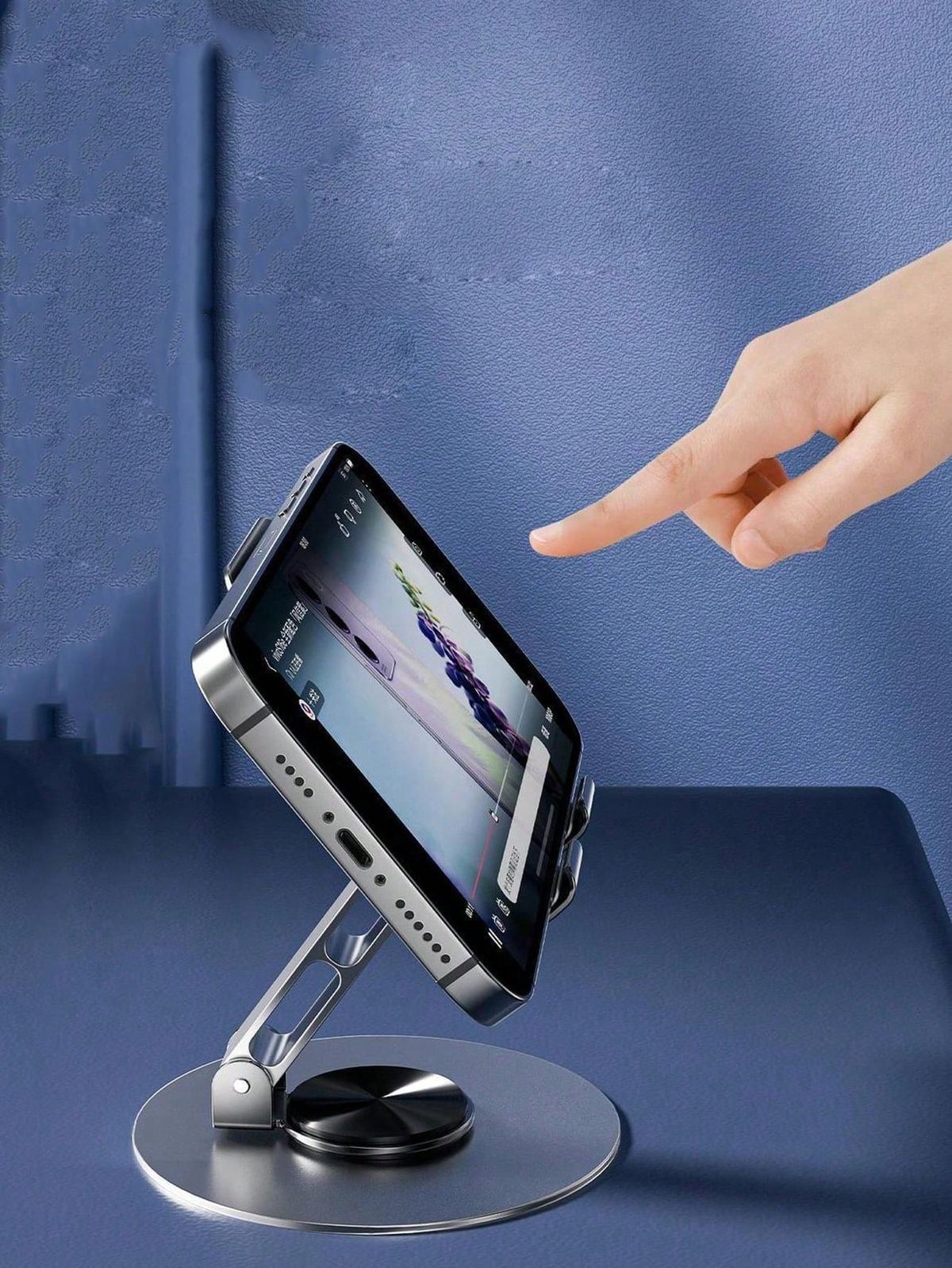 360° Rotatable Metal Phone Stand, Today Offer (50%Off For 12 Hours) Buy Now Save 400 Rs