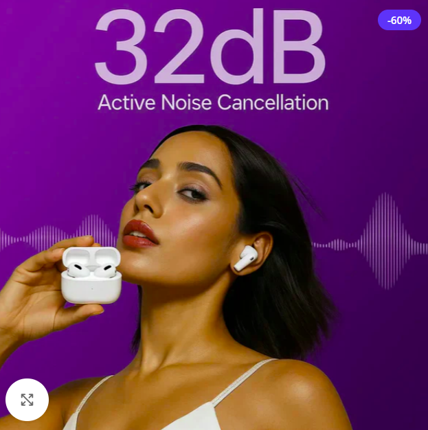 AIRPODS PRO 2 WITH ANC | Earphone pairing, Pop-Up Spatial Audio, Find my Device, Bluetooth 5.3 | Type-C Wireless Charging